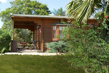 בוקר טוב - בקתות עץ לנופש - החצר והנוף