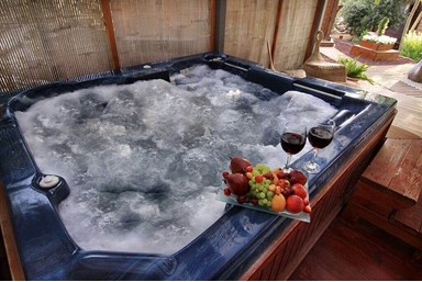 אחוזת טל בקתות עץ - החצר