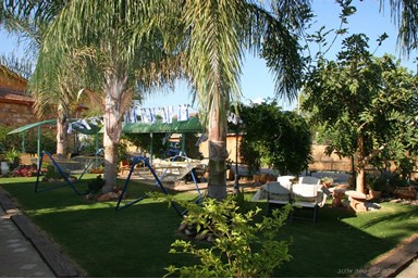 גן נמי - בקתות עץ רומנטיות - החצר