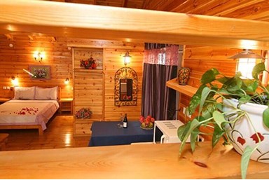 בקתה בגבעה - החצר והבריכה