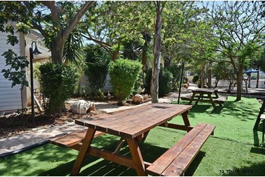 ניחוח התמר - החצר והבריכה