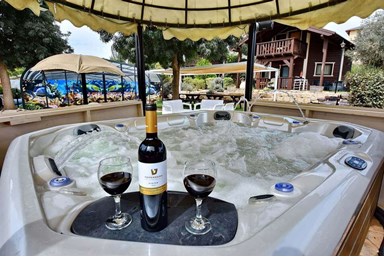 בוסתן בכפר - הבריכה ומתקני הספא