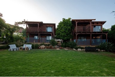 נופים בדישון  - החצר 