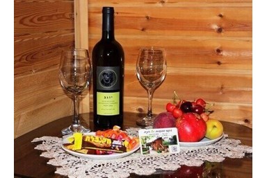 אצל רונית בג'קוזי - בקתות העץ