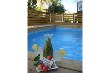 סוויטות המלך שאול - הבריכה והחצר