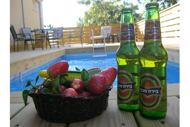 סוויטות המלך שאול - הבריכה והחצר