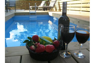 סוויטות המלך שאול - הבריכה והחצר