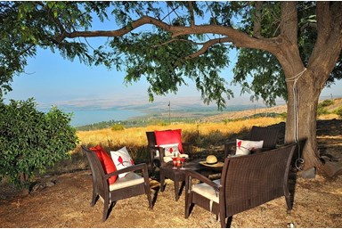 קסם על ים כנרת - החצר הפרטית 