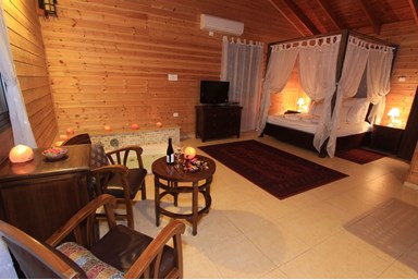 פינה בסג'רה - בריכת השחיה והחצר