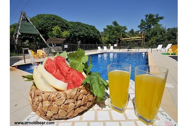 אחוזת אנאאל - החצר והבריכה