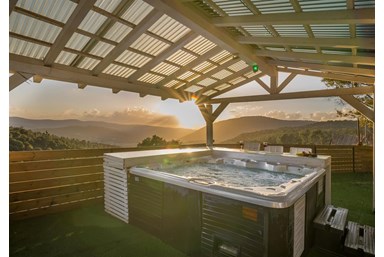 פינה ביער - החצר והבריכה