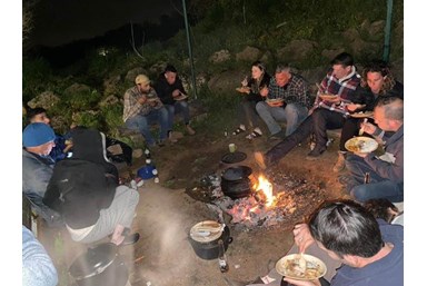 צימר ידיים מרפאות - החצר והנוף