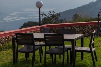 בית הלבנדר - הבריכה והחצר