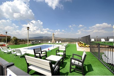 אוליב בגלבוע - הבריכה והמתחם המשותף במלון