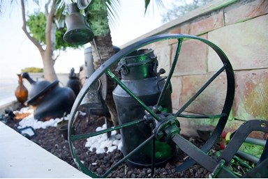 נופש בגלעד - הג'קוזי והחצר