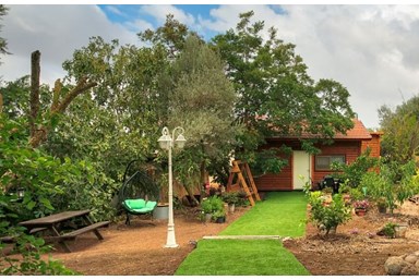 בצל הפקאן קשת - החצר והסביבה