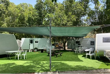 גלילאה קרוואנים בכנרת - המתחם וחוף הכנרת