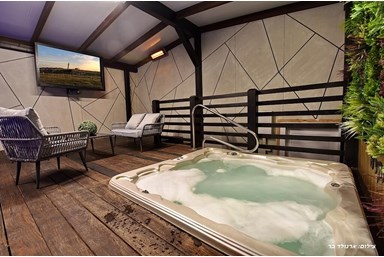 סוויטות אביאור - מתחם חוץ פרטי לכל סוויטה