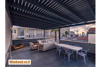 לונא דירת בוטיק מול הים - מתחם החוץ