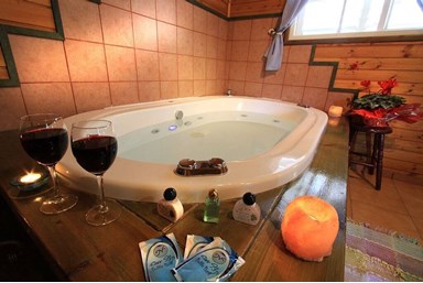 בתי נורית - בקתות למשפ' וזוגות ברמות - החצר והנוף